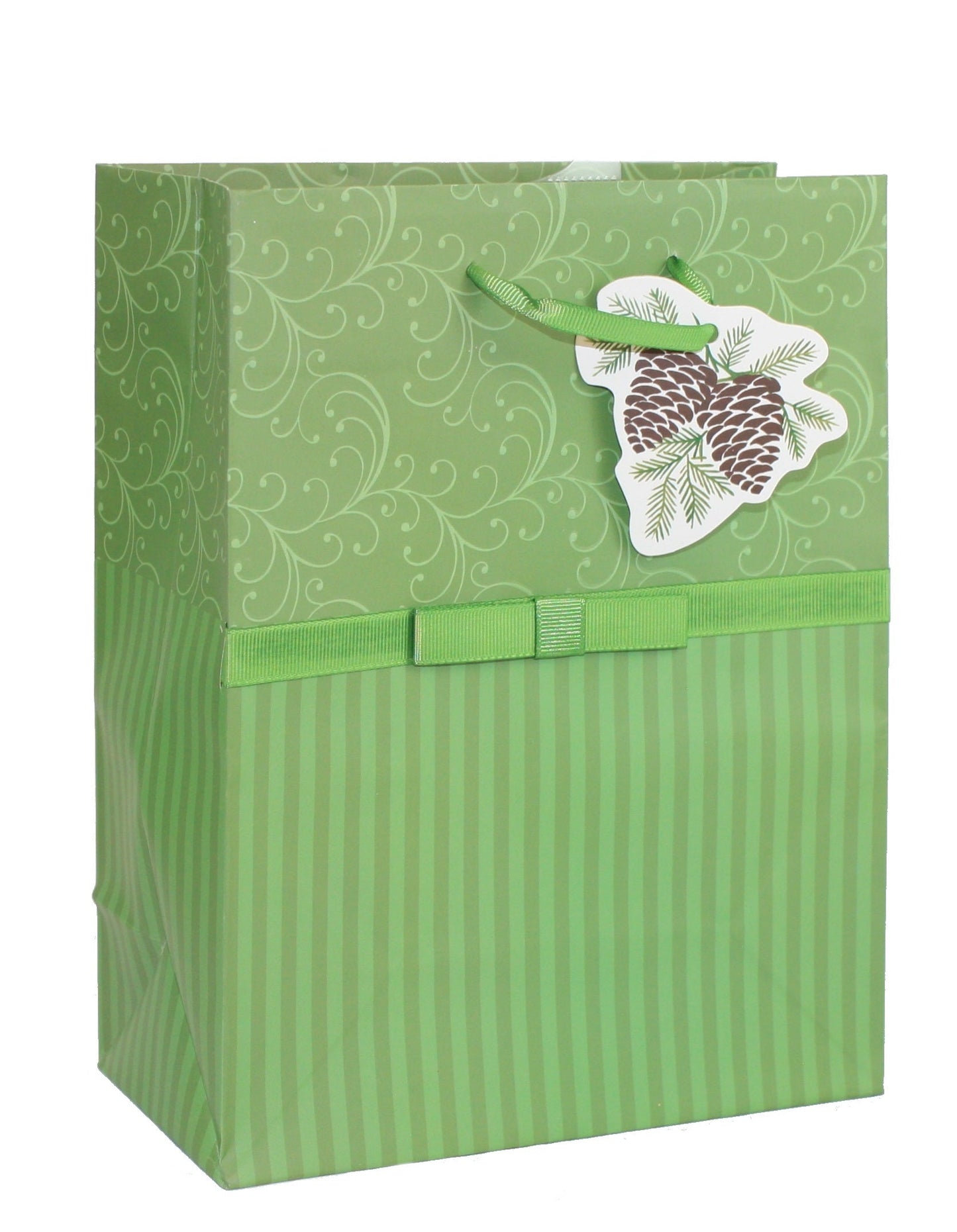 Paper Images Handmade Gift Bag - Pinecones Medium