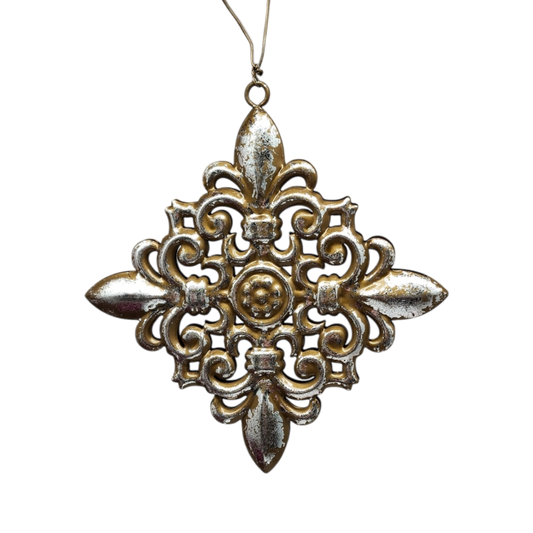 5.5 Inch Metal Ornament Filigree - Quad