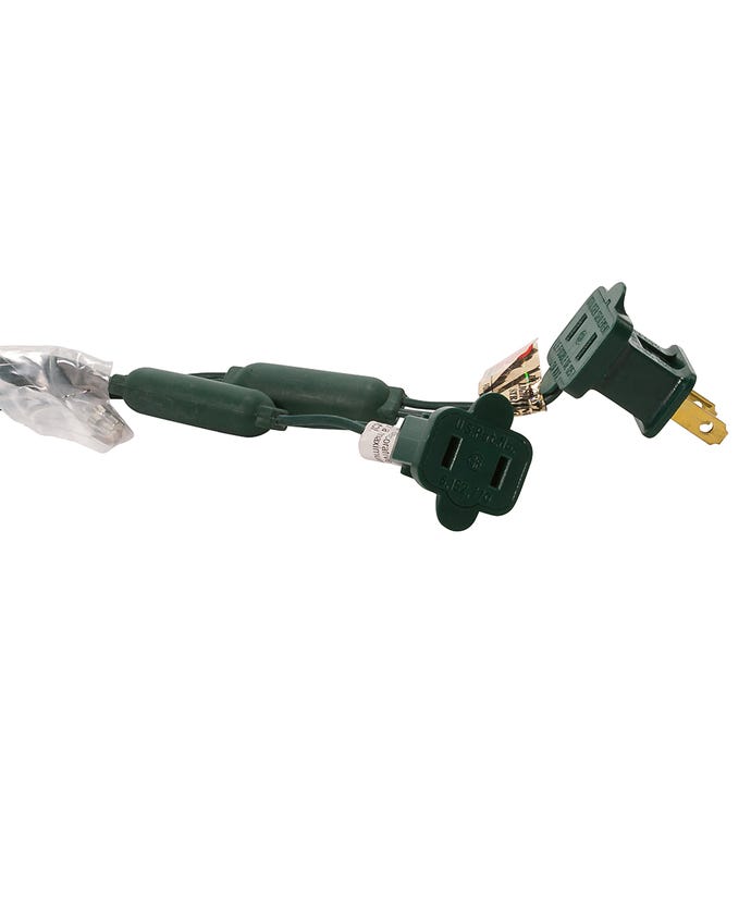 50-Light 5mm Blue LED Green Wire Light Set