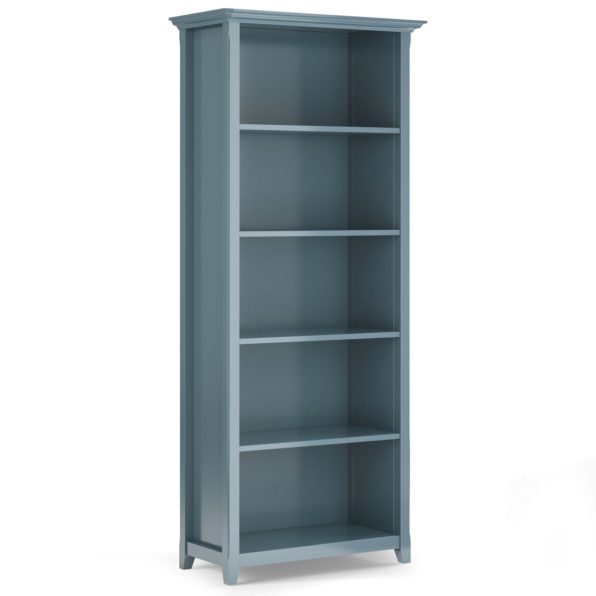 Amherst 30 Inch Solid Wood 5 Shelf Bookcase in French