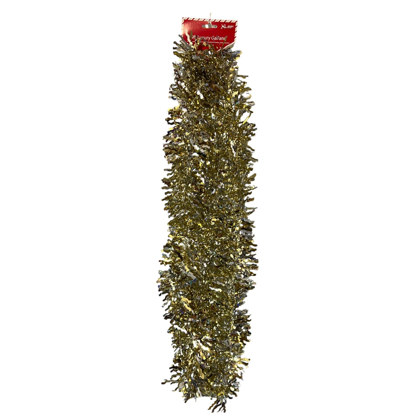 Silver and Gold Holographic  Garland  Wavy Cut  3ply