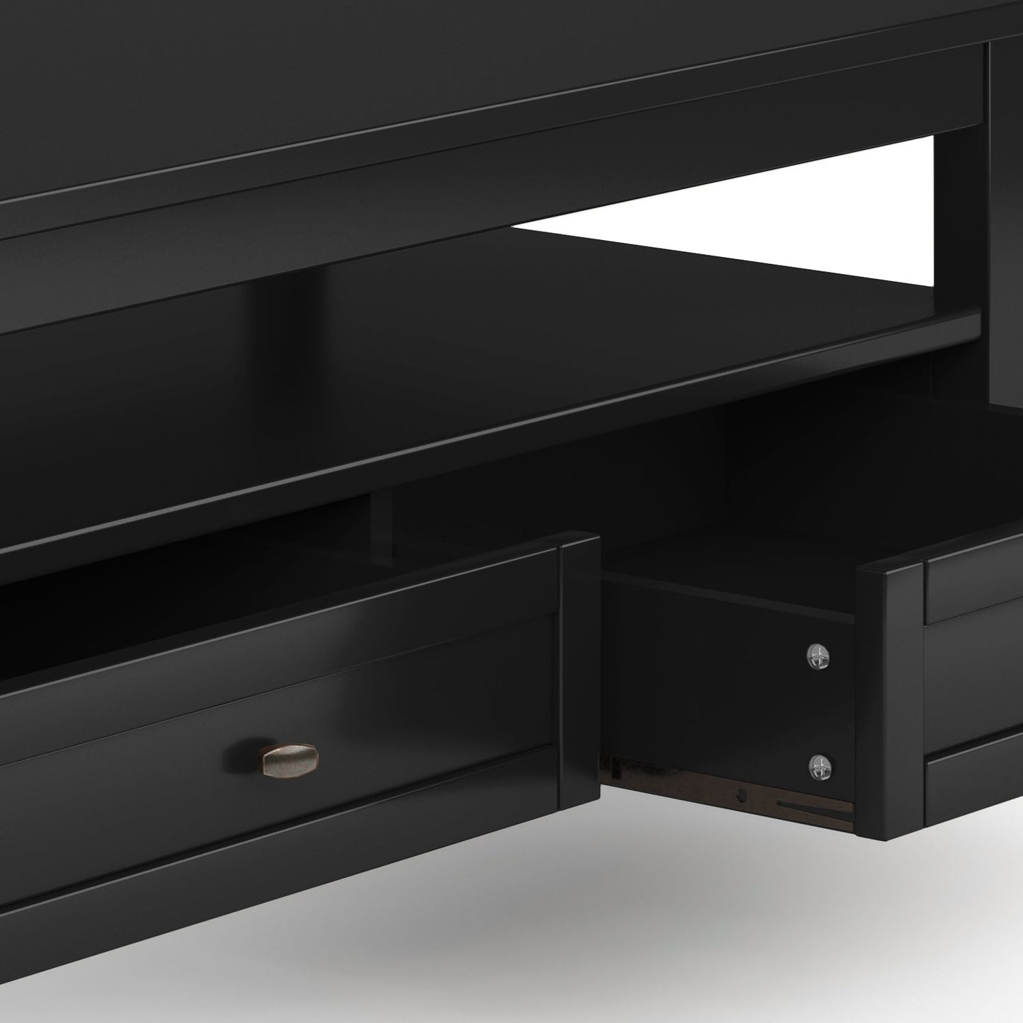 Warm Shaker Solid Wood 48 Inch Wide Transitional Coffee Table
