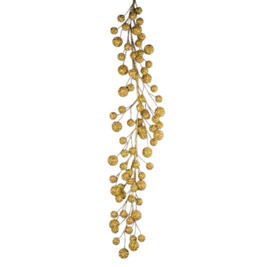 Gold Glitter Foil Ball Garland