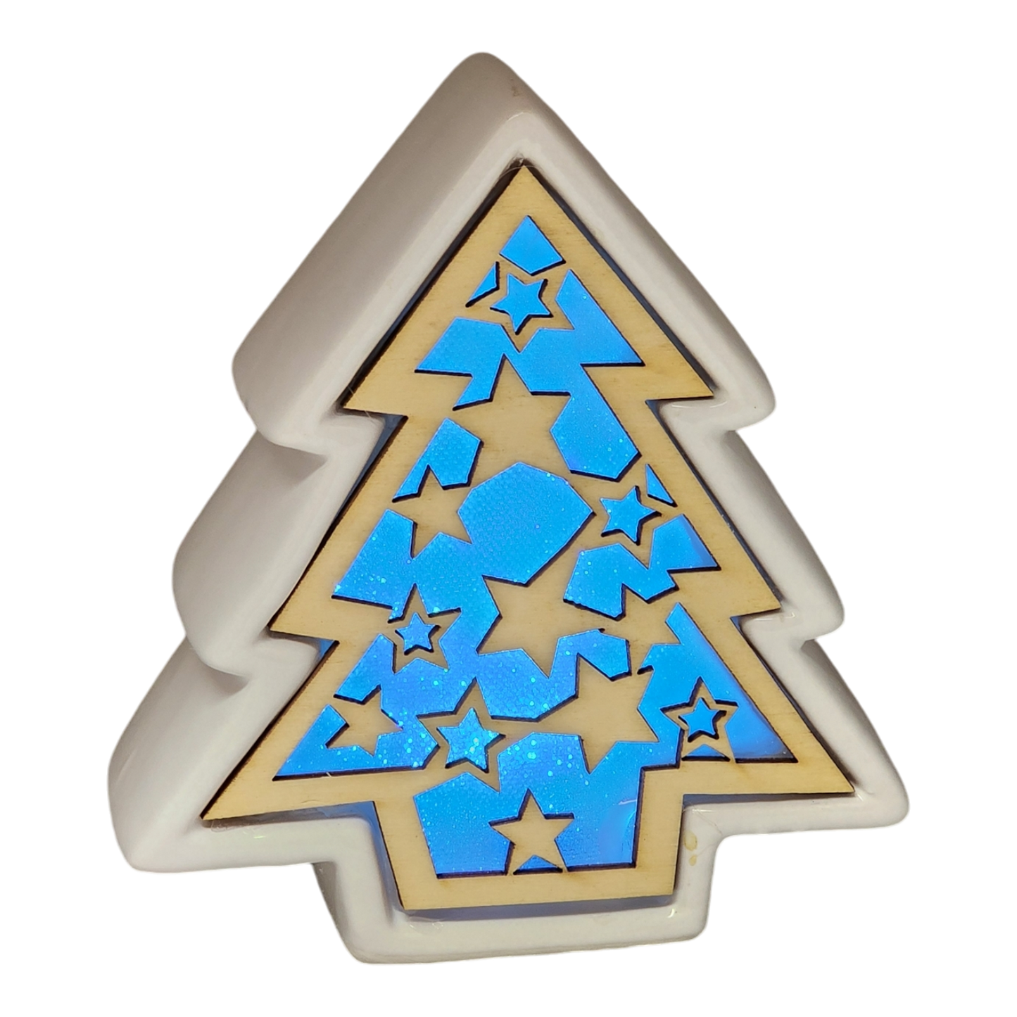 Color Changing Dolomite & Wood Decor - Tree