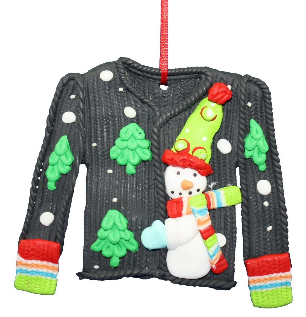 Claydough Sweater Ornament - Blue