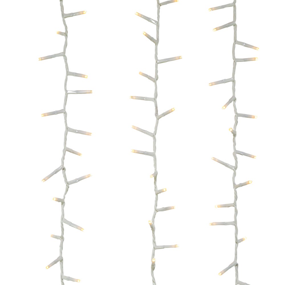 600-Light Warm White LED Rice Light Set - 49 Feet