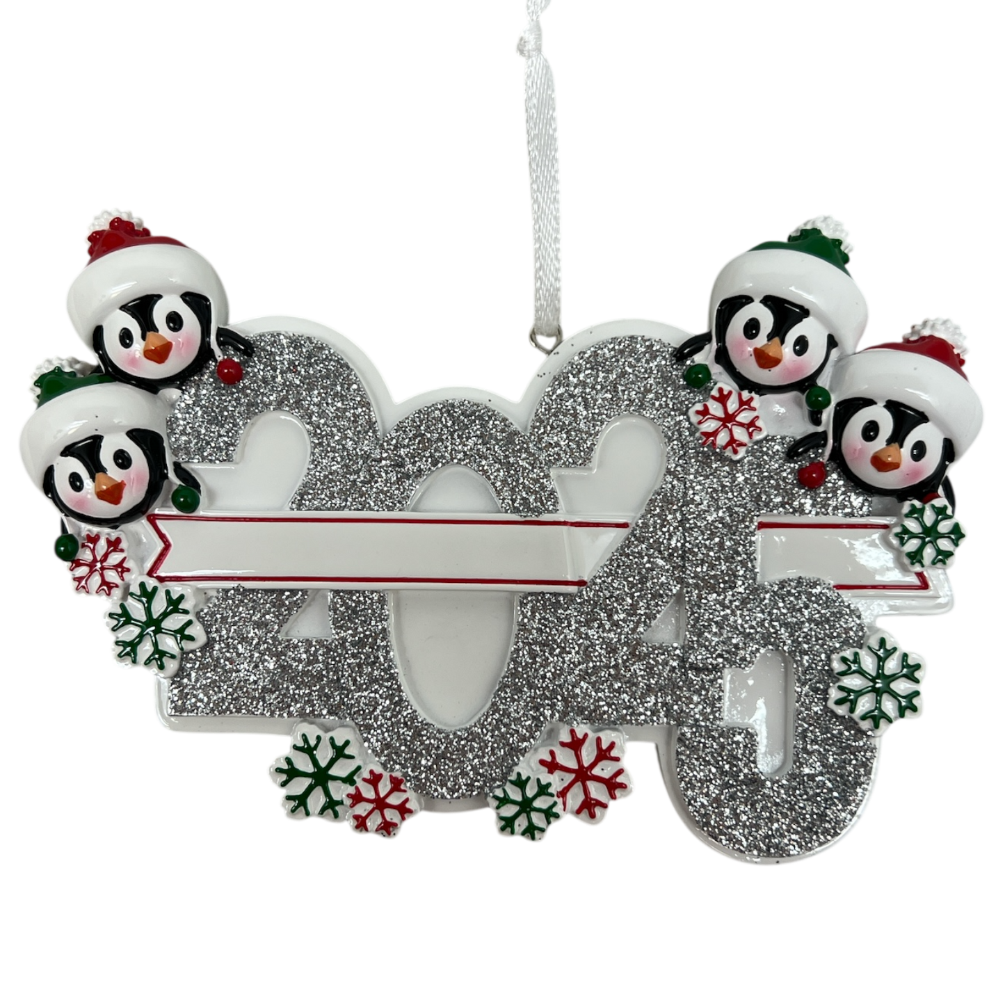 2025 Penguin Family of 4 Ornament