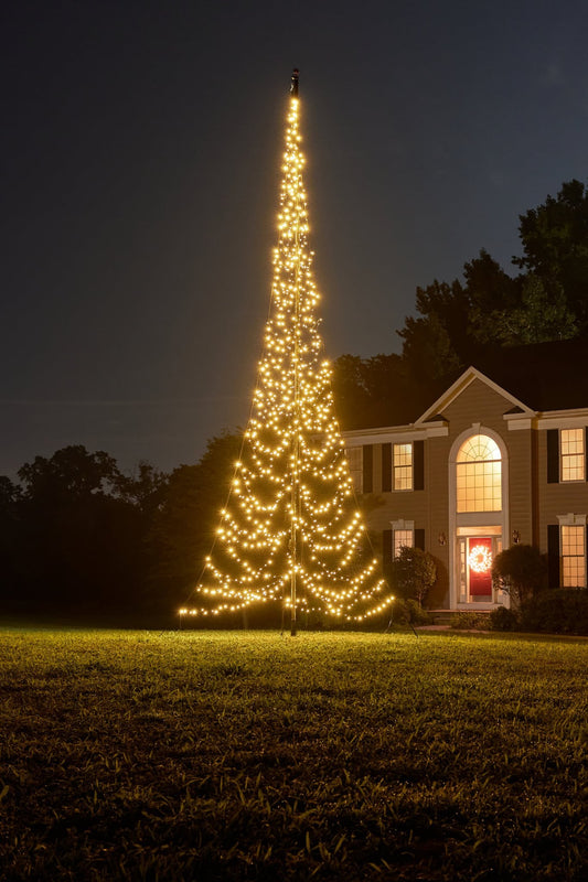 Fairybell 25 Foot Flagpole Tree - 1000 LED Warm White