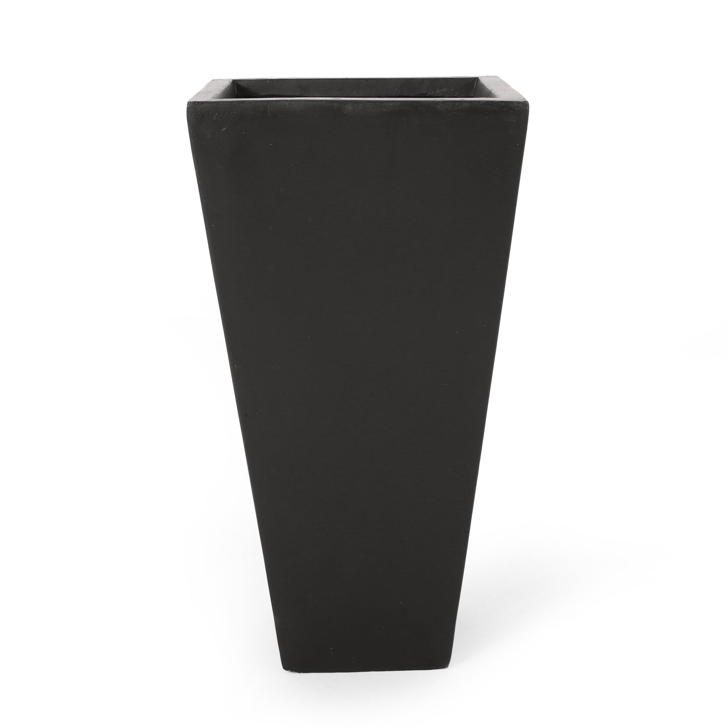 13" Outdoor Modern MGO Small Cast Stone Planter