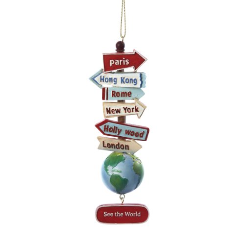 World With Signs Ornament
